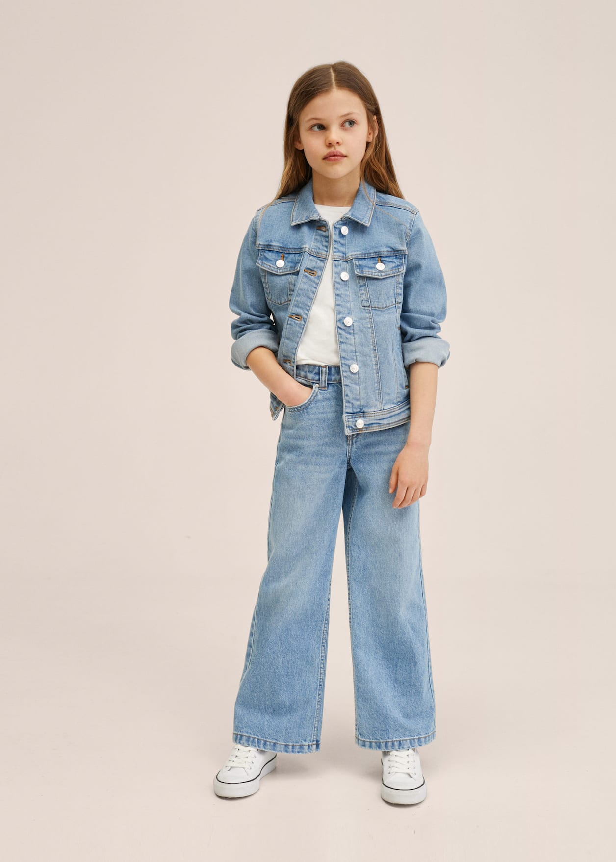 Chaqueta denim algodón
