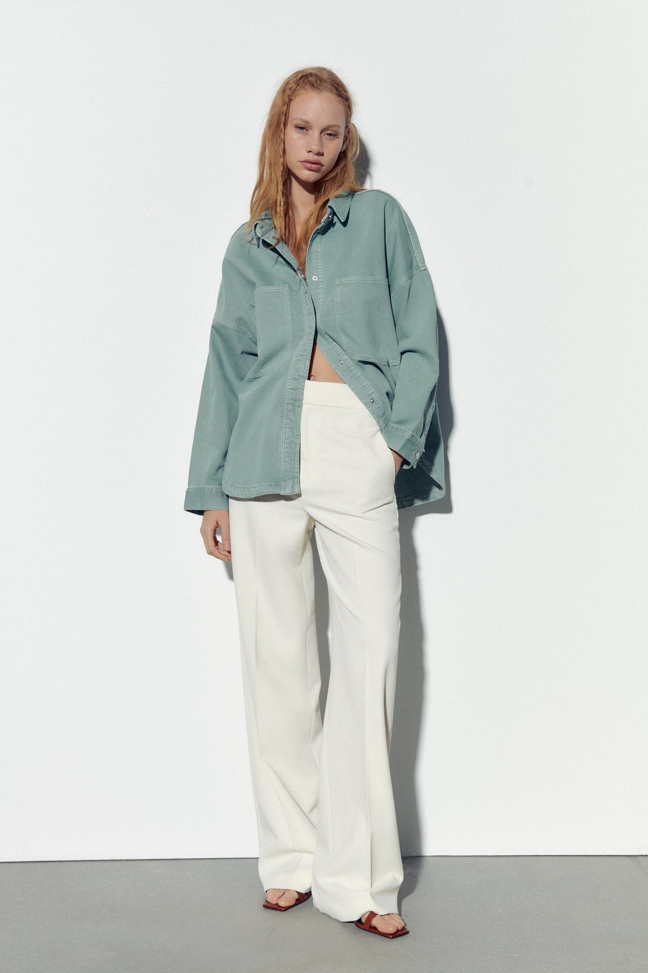 ZW DENIM SHIRT WITH POCKETS