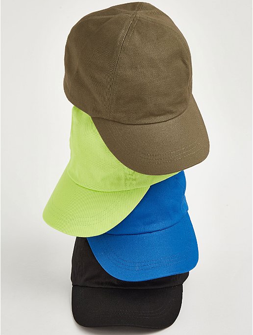 Curved Peak Caps 4 Pack