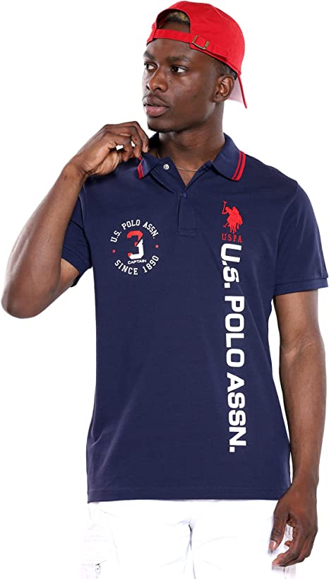 U.S. Polo Assn. Short Sleeve Slim Fit Snap Closure Polo