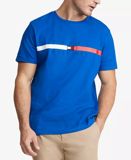 Men's Flag Stripe Short Sleeve T-Shirt