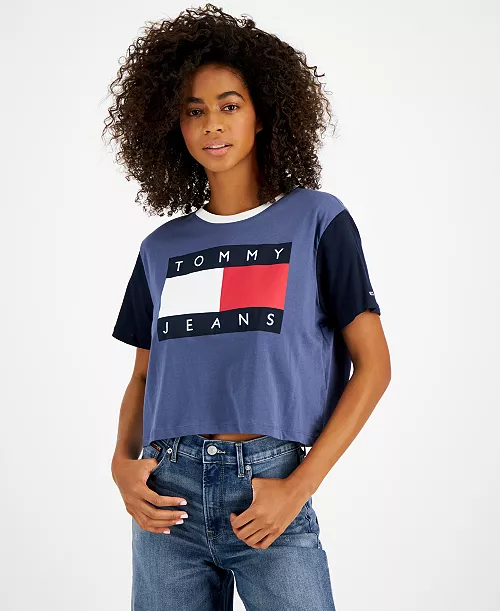 Women's Colorblocked Flag Logo T-Shirt
