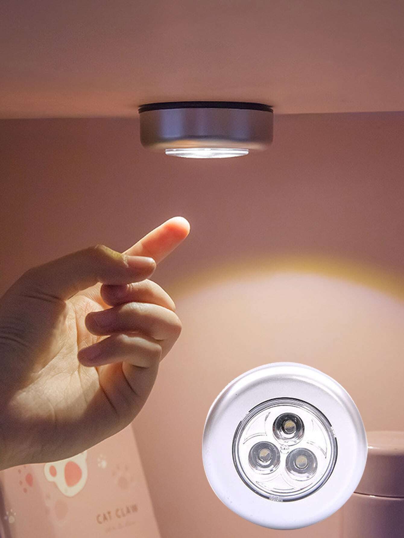 1/3 Pezzi Batteria Caricata LED Luce Dell'armadietto Con Luminosità 