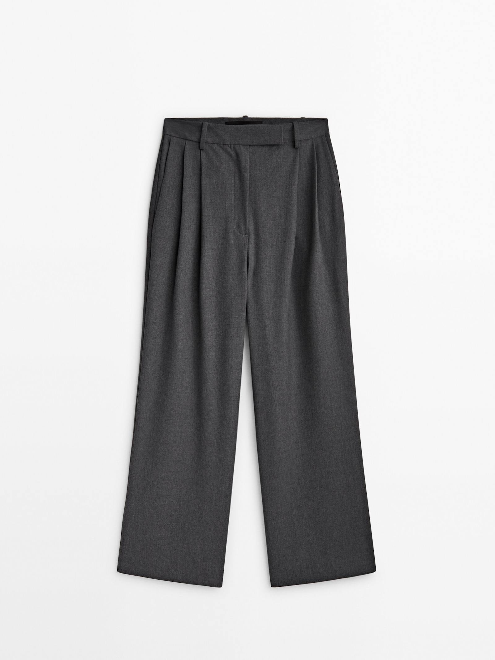 WIDE-FIT TROUSERS WITH DOUBLE DART DETAIL - STUDIO