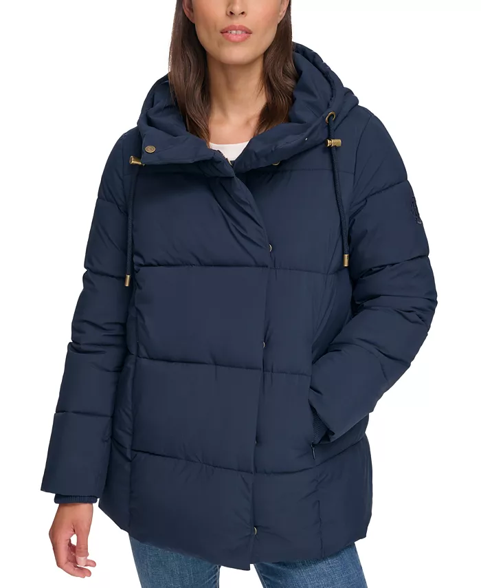 TOMMY HILFIGER Women's Hooded Puffer Coat