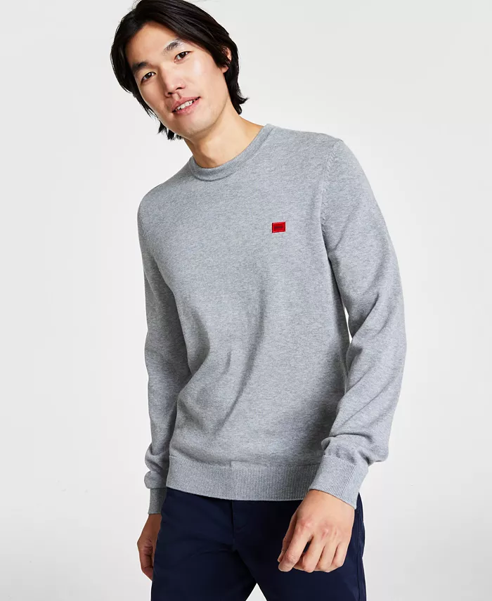 HUGO BY HUGO BOSS Men's San Cassius Logo Sweater, Created for Macy's