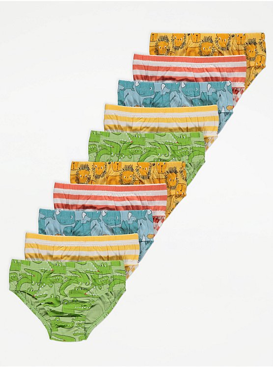Bright Animal Briefs 10 Pack