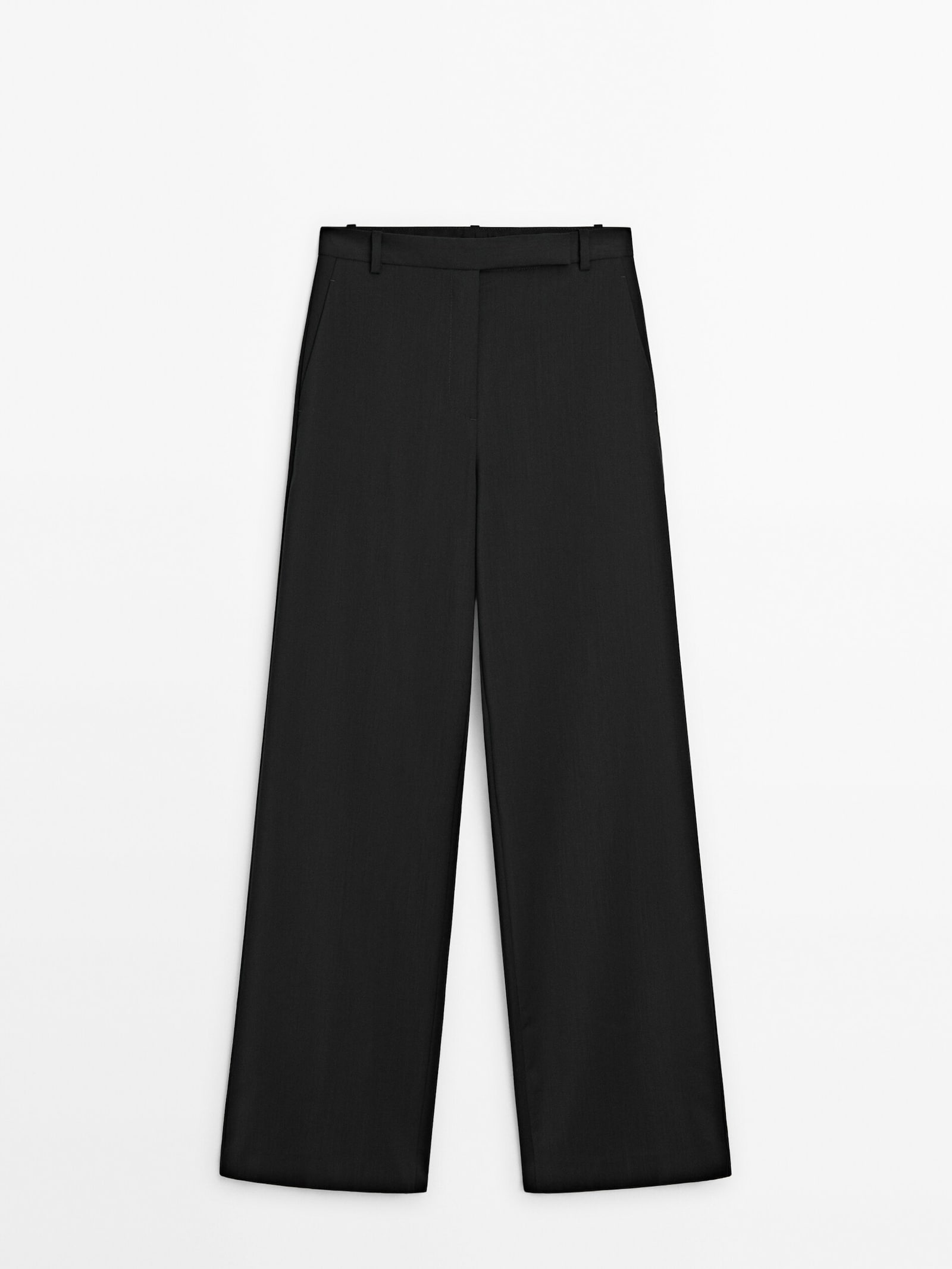 100% COOL WOOL SUIT TROUSERS