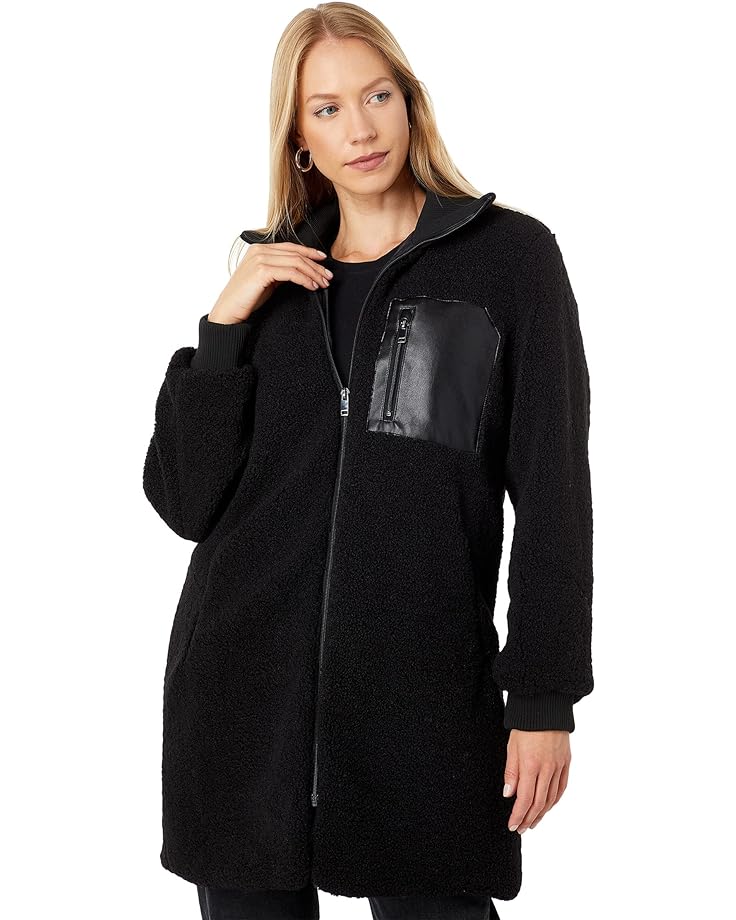 NVLT  Solid Berber Coat with Patch Pocket