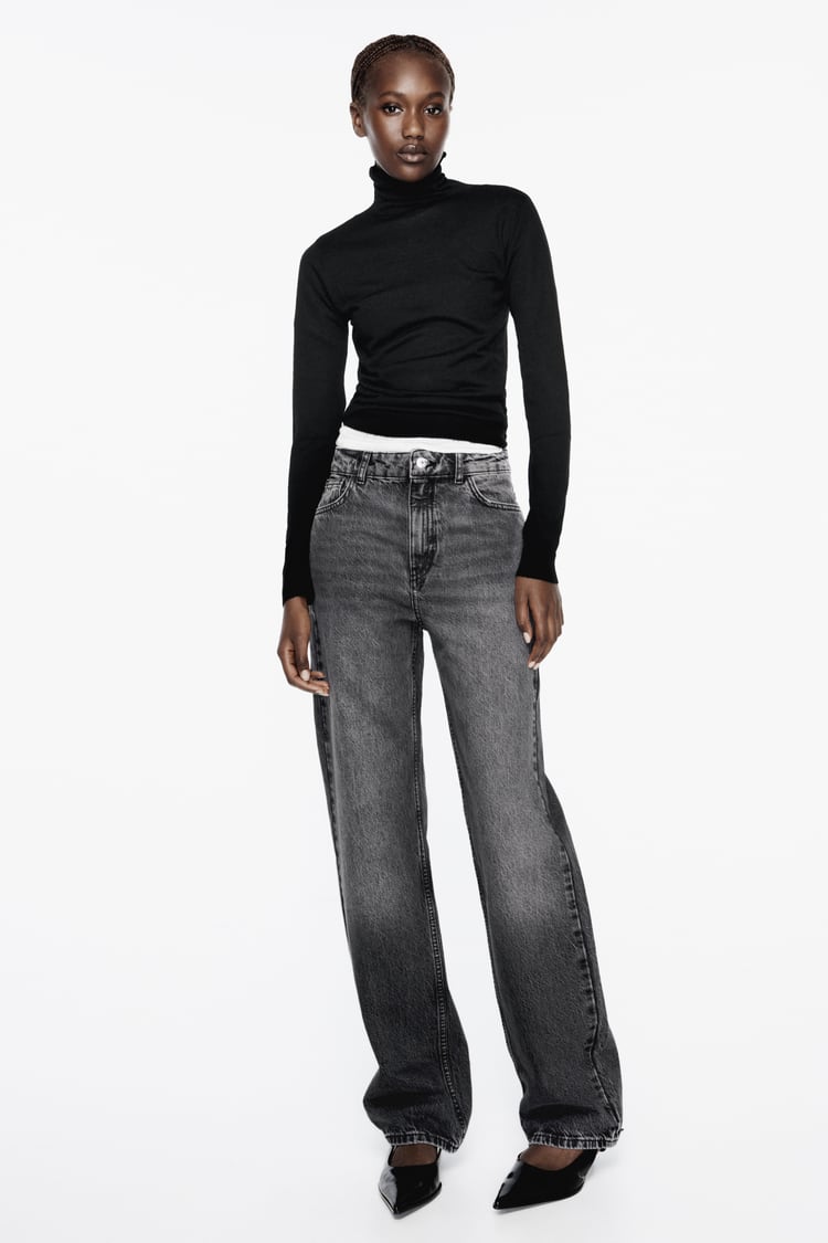 Z1975 STRAIGHT-FIT HIGH-WAIST LONG LENGTH JEANS