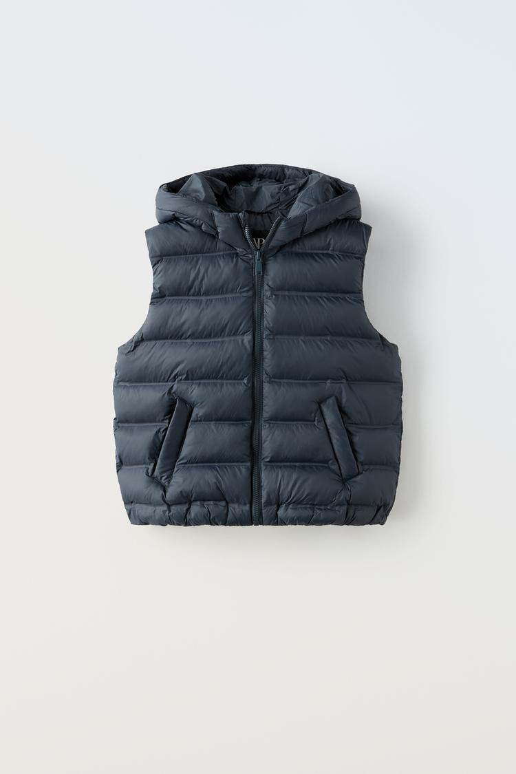 WATER-REPELLENT EXTRA LIGHT HOODED GILET