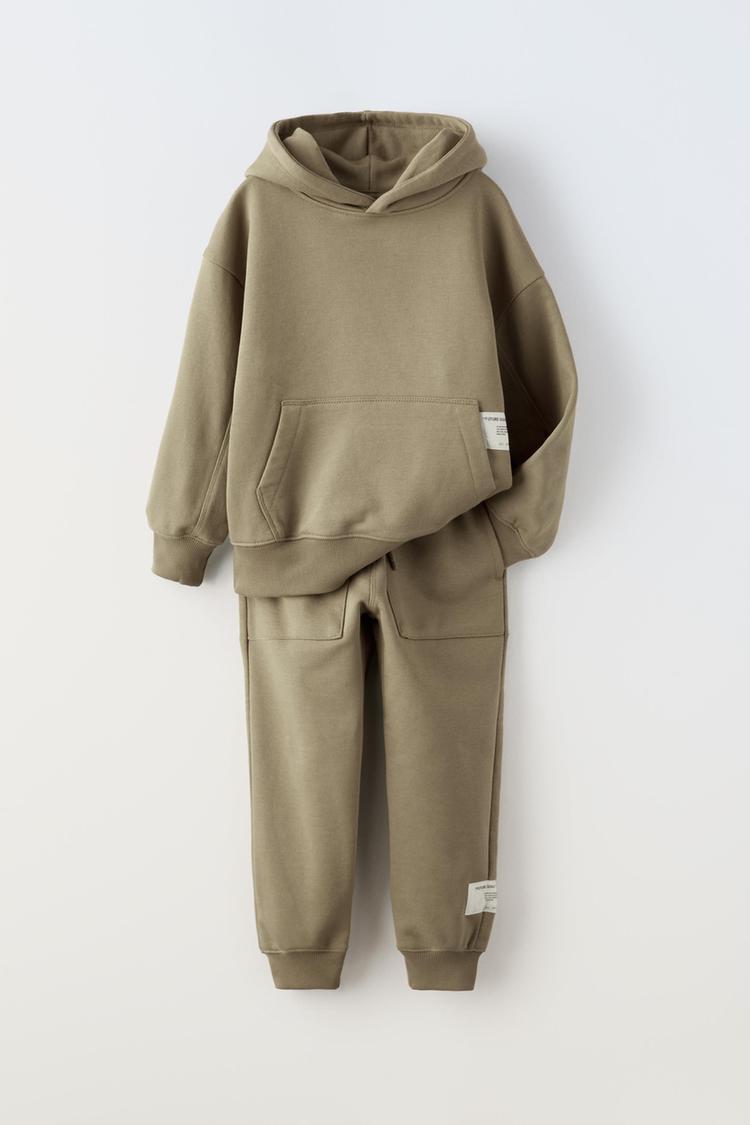 PLUSH HOODIE AND TROUSERS CO ORD
