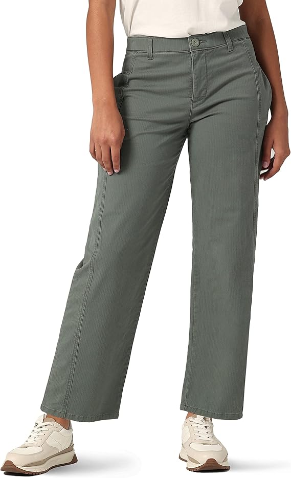 Lee Women's Ultra Lux Mid Rise Relaxed Straight Leg Pant