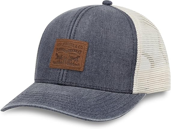 Levi's Men's Classic Style Logo Trucker Hat-Adjustable, Lightweight