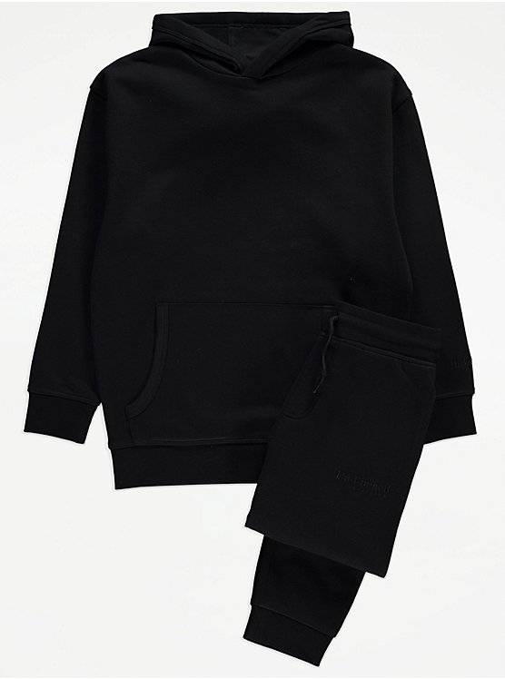 Black Un-Limited Division Hoodie and Joggers Set