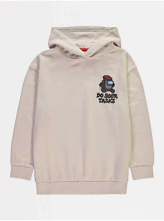 Among Us Do Your Tasks Stone Graphic Hoodie