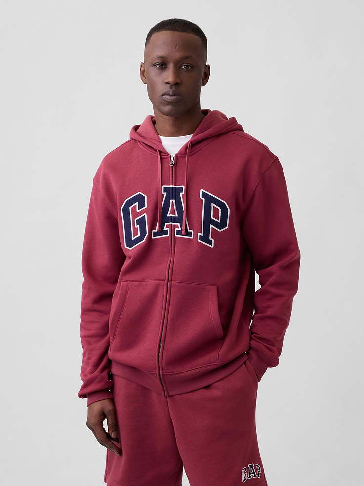 Adult Relaxed Gap Logo Zip Hoodie