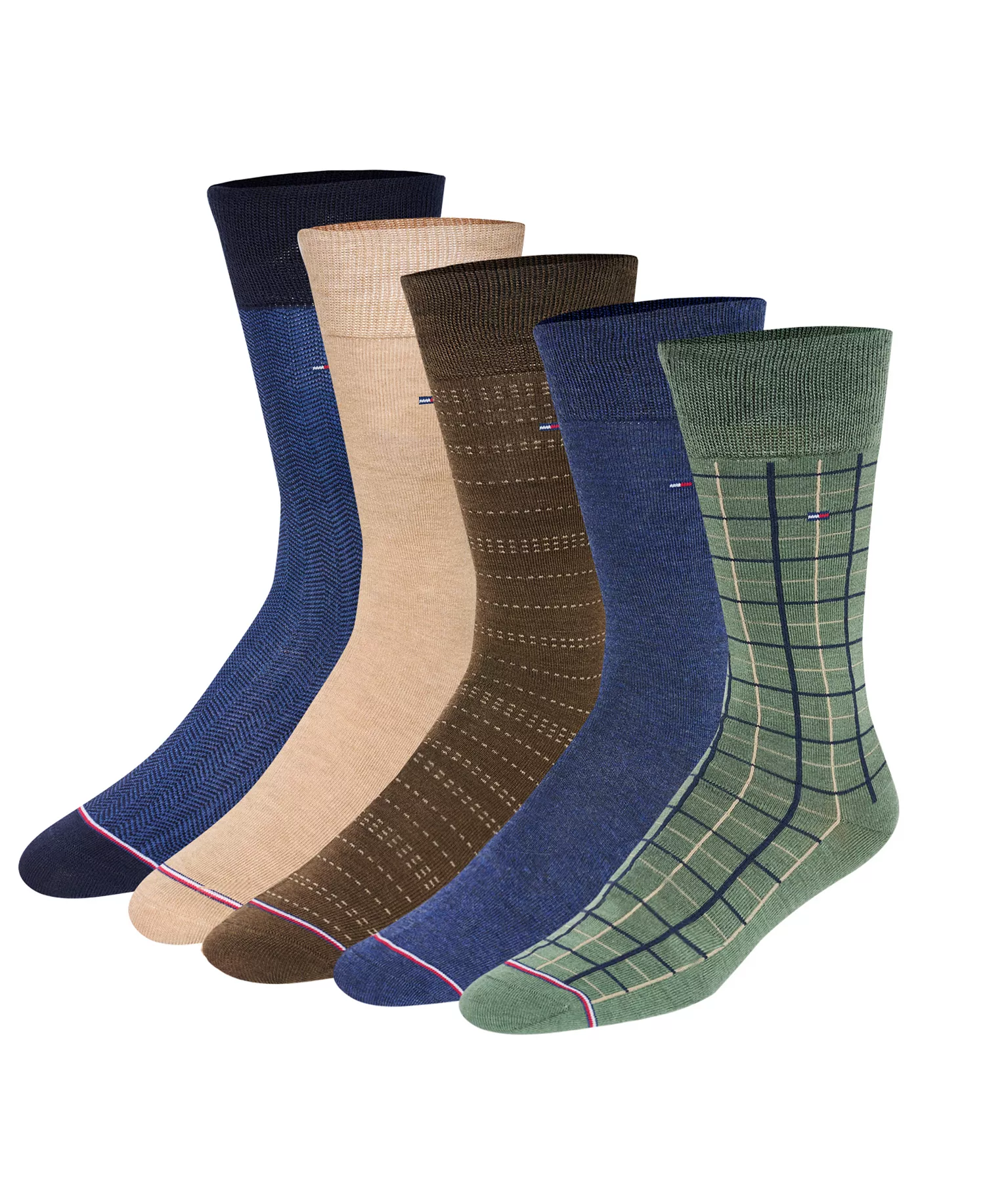 Tommy Hilfiger Men's 5-Pack Dress Crew Sock